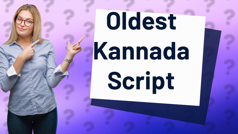 Oldest Kannada Script