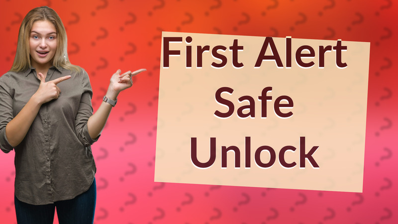 First Alert Safe Unlock