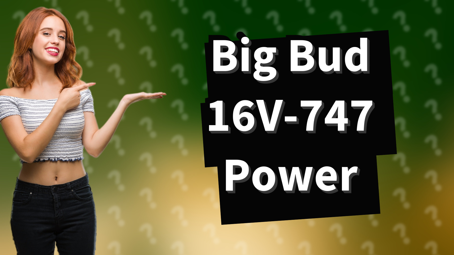 Big Bud 16V-747 Power