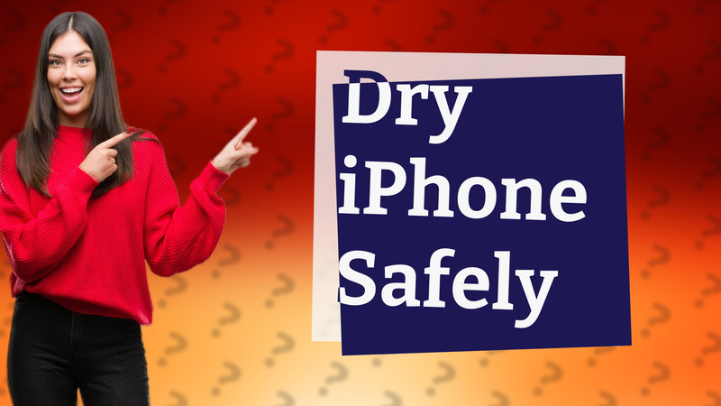 Dry iPhone Safely