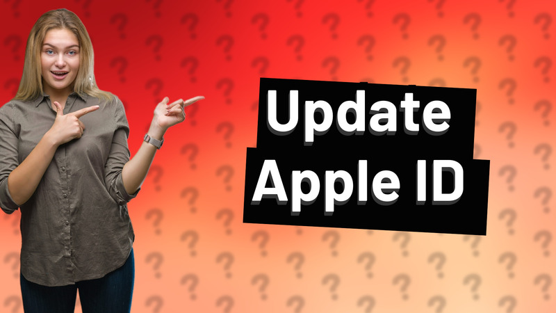 Update Apple ID