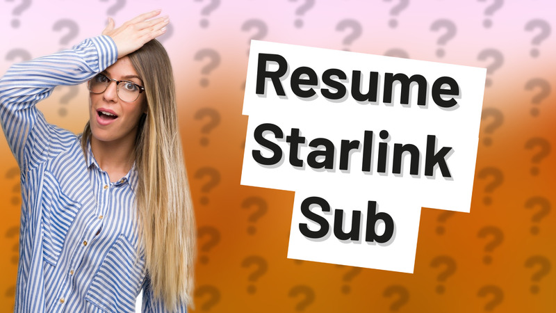 Resume Starlink Sub