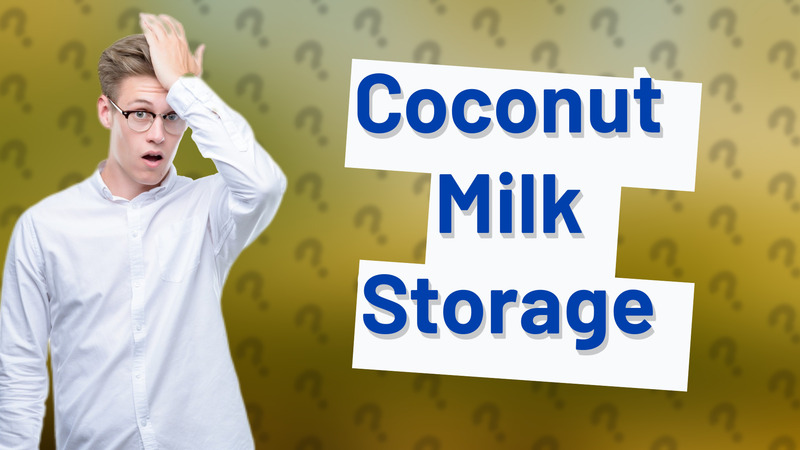 Coconut Milk Storage
