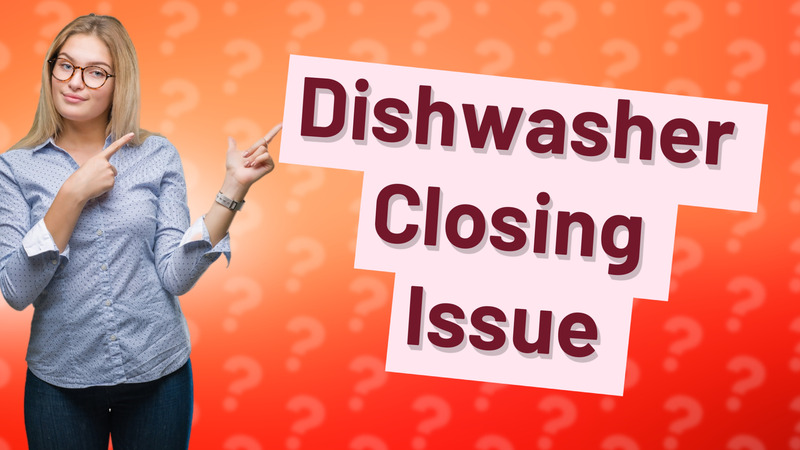 Dishwasher Closing Issue