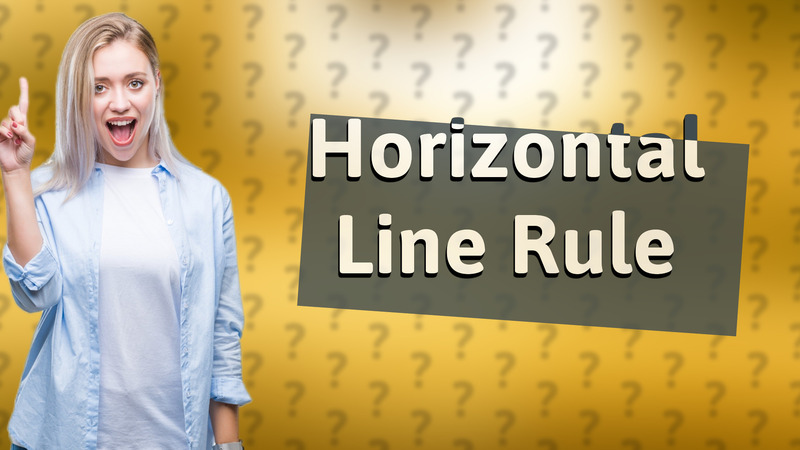 Horizontal Line Rule