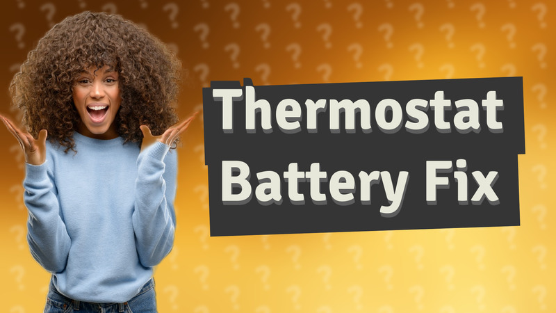 Thermostat Battery Fix