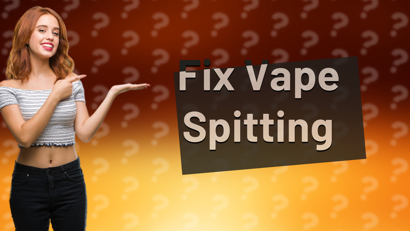 Fix Vape Spitting