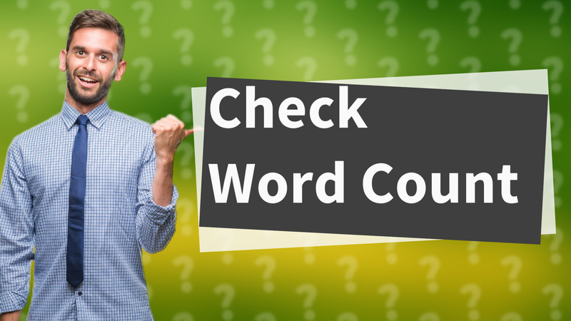 Check Word Count