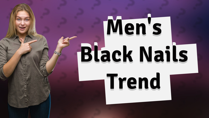 Men's Black Nails Trend