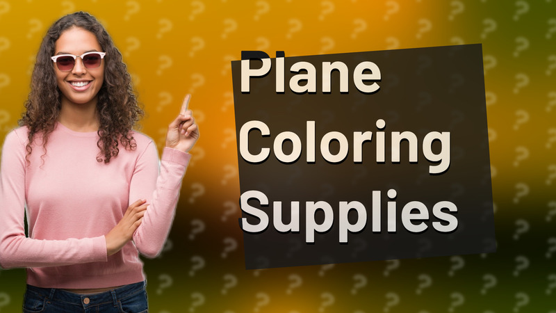 Plane Coloring Supplies