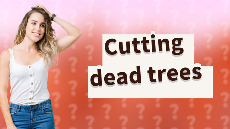 Cutting dead trees