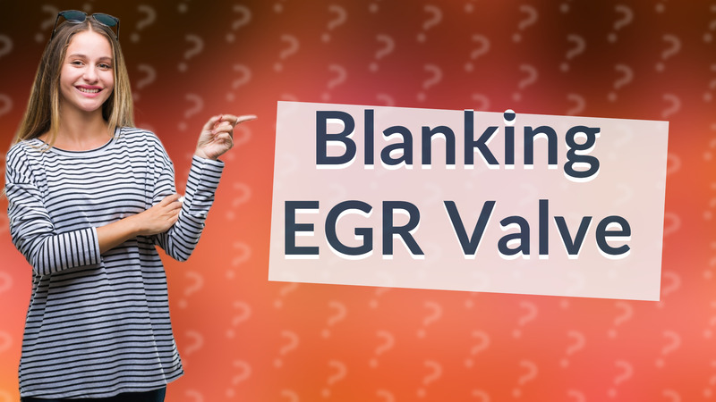 Blanking EGR Valve