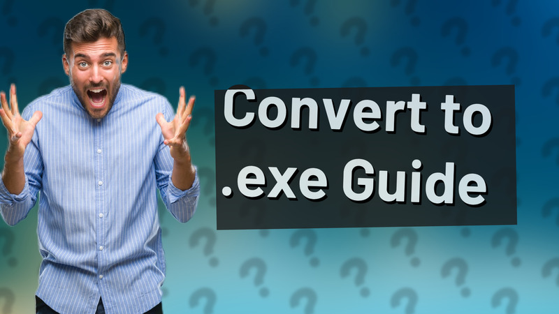 Convert to .exe Guide