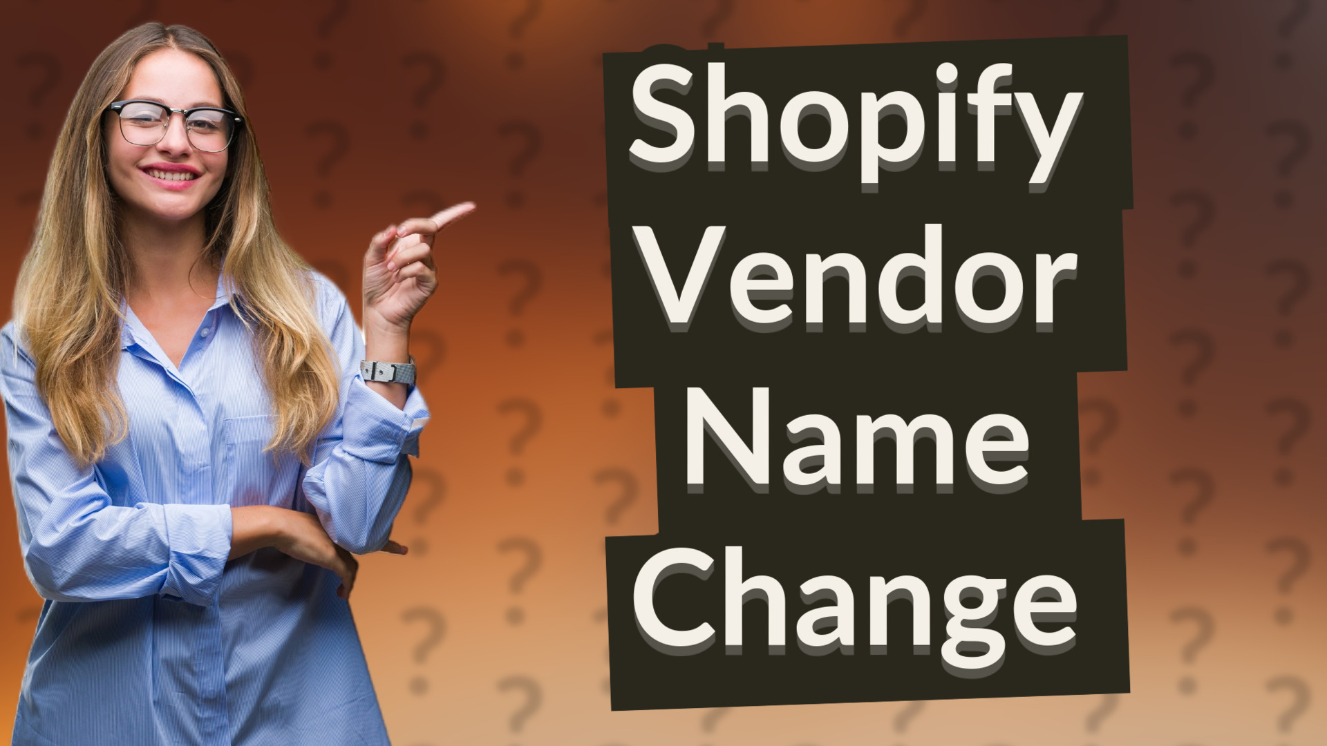 Shopify Vendor Name Change