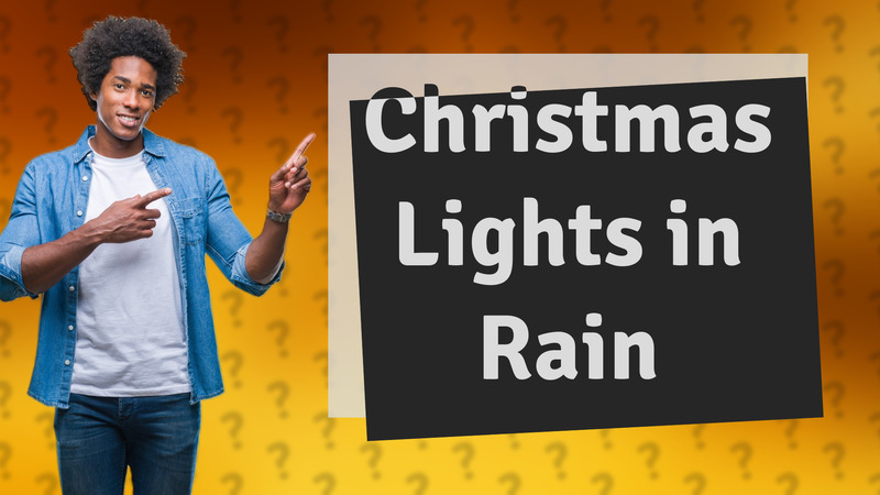 Christmas Lights in Rain