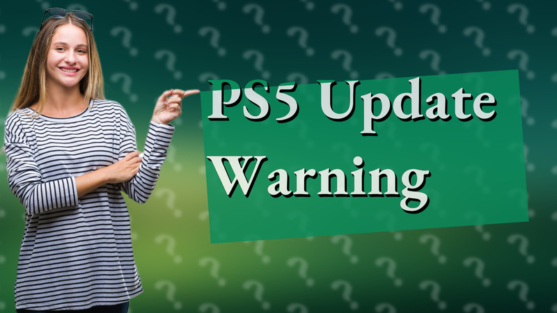 PS5 Update Warning