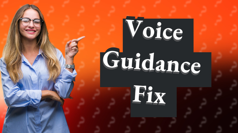 Voice Guidance Fix