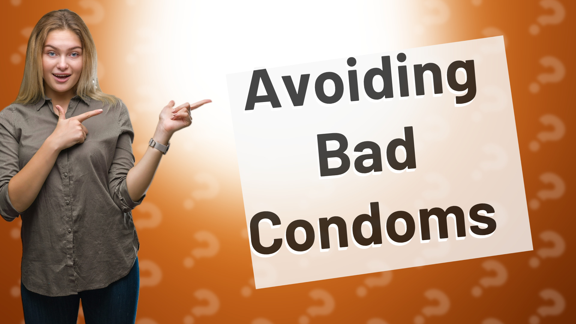 Avoiding Bad Condoms