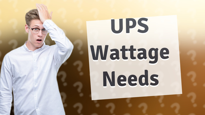 UPS Wattage Needs