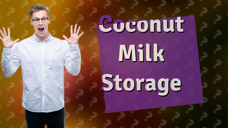 Coconut Milk Storage