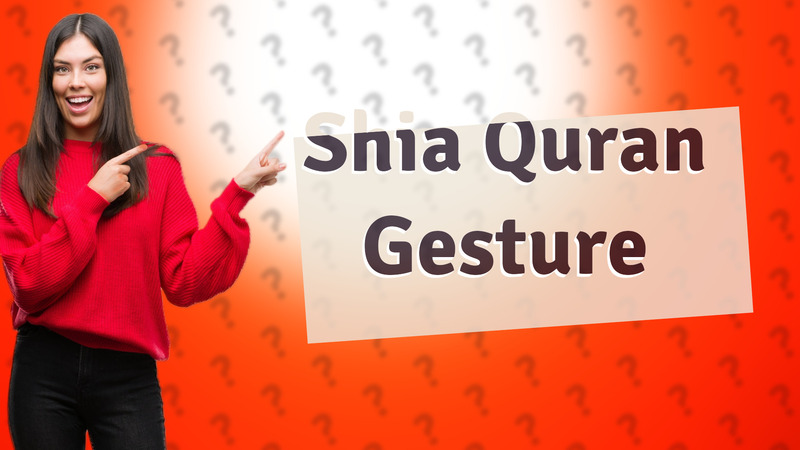Shia Quran Gesture
