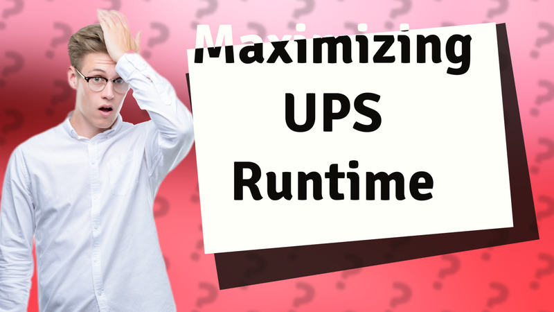 Maximizing UPS Runtime