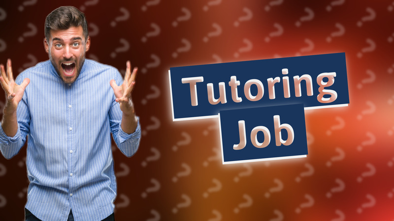 Tutoring Job
