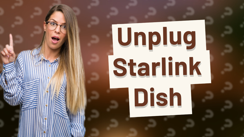 Unplug Starlink Dish