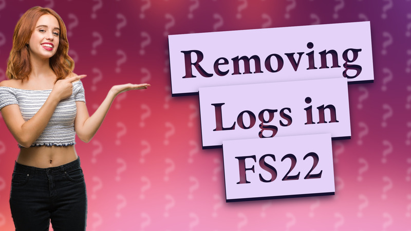 Removing Logs in FS22
