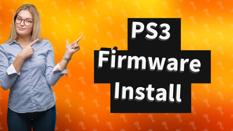 PS3 Firmware Install