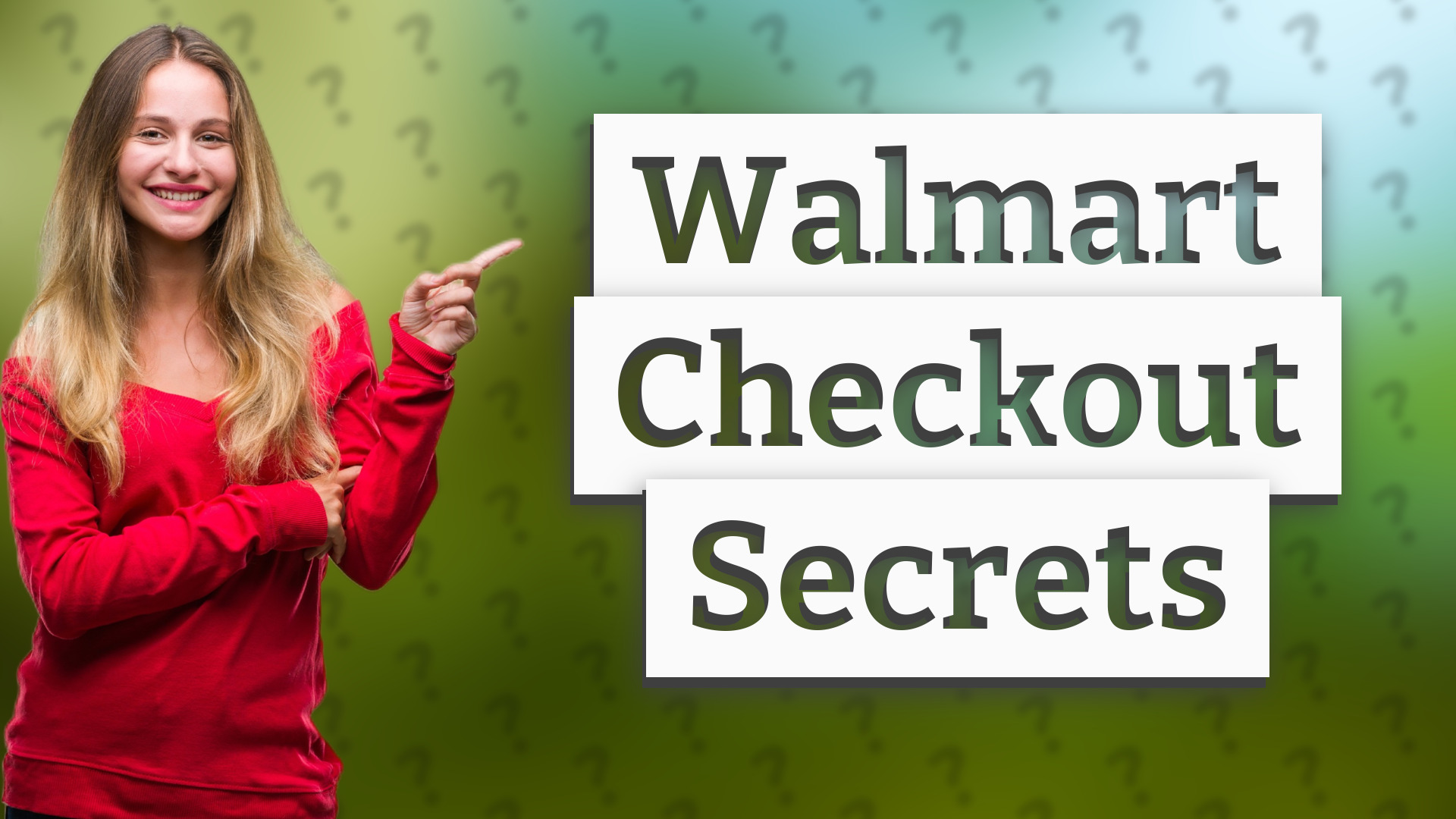 Walmart Checkout Secrets