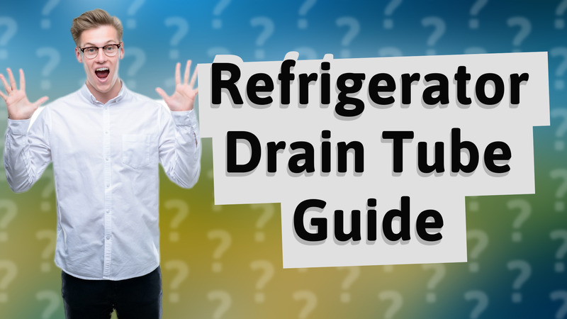 Refrigerator Drain Tube Guide