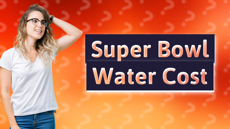 Super Bowl Water Cost