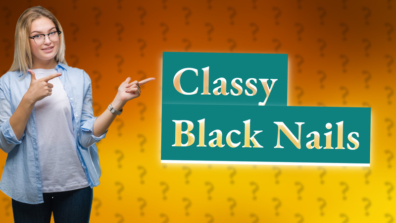 Classy Black Nails