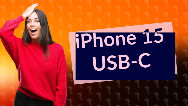 iPhone 15 USB-C