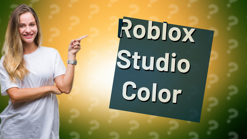 Roblox Studio Color