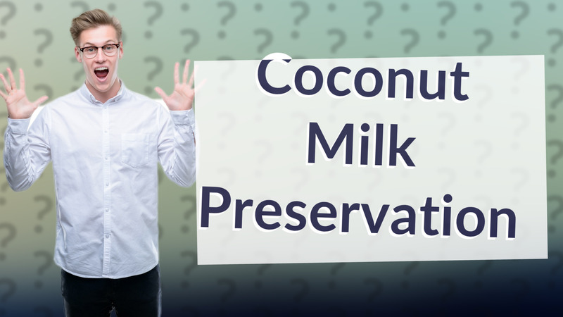Coconut Milk Preservation