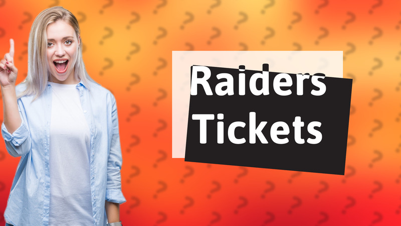 Raiders Tickets