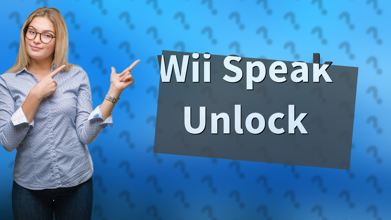 Wii Speak Unlock