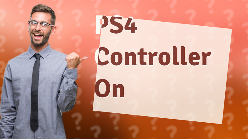 PS4 Controller On