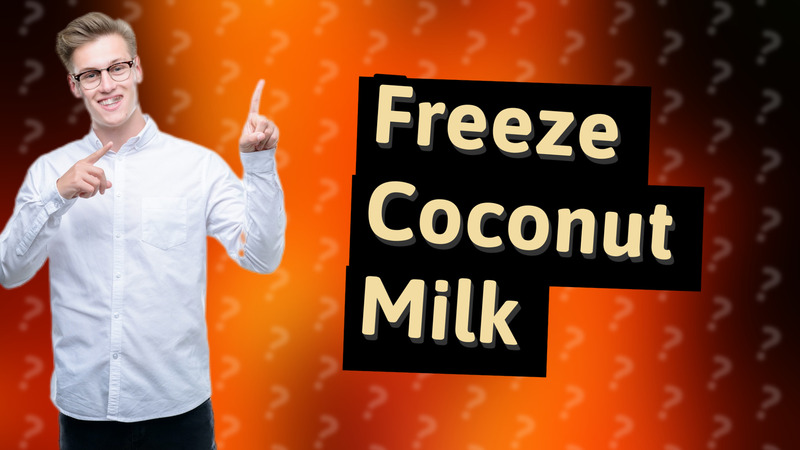 Freeze Coconut Milk