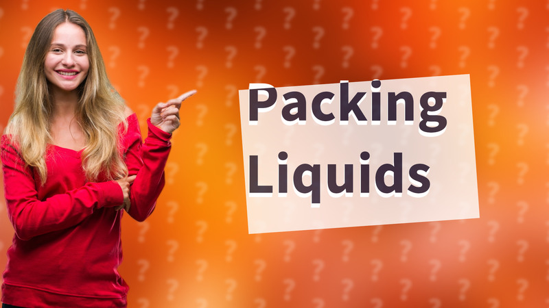 Packing Liquids