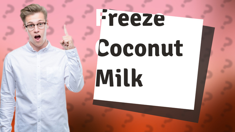 Freeze Coconut Milk