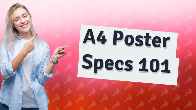 A4 Poster Specs 101