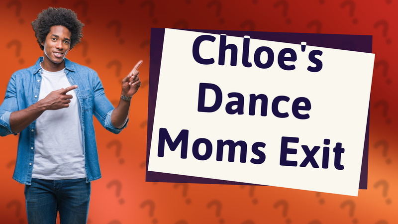 Chloe's Dance Moms Exit