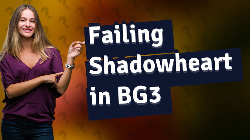 Failing Shadowheart in BG3