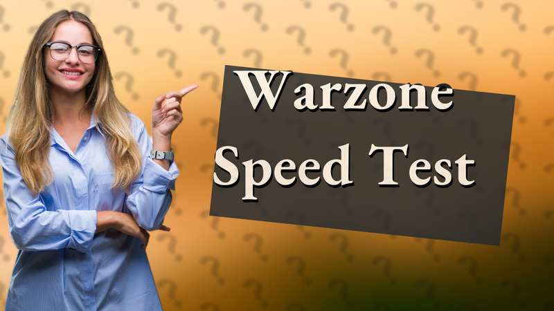 Warzone Speed Test