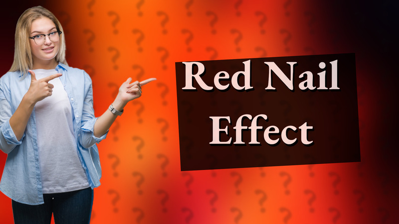 Red Nail Effect