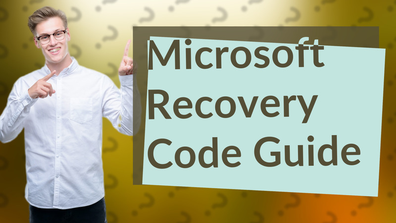 Microsoft Recovery Code Guide