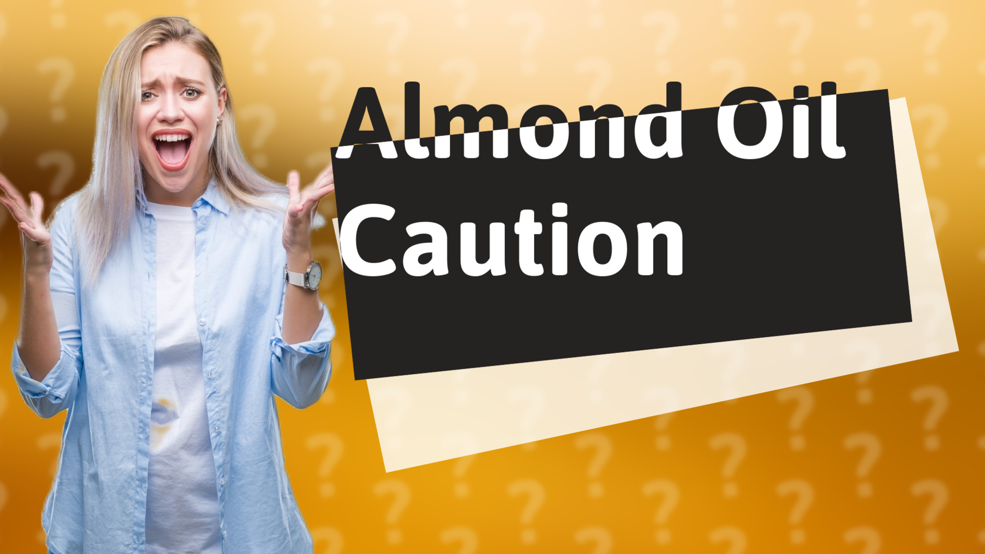 Almond Oil Caution